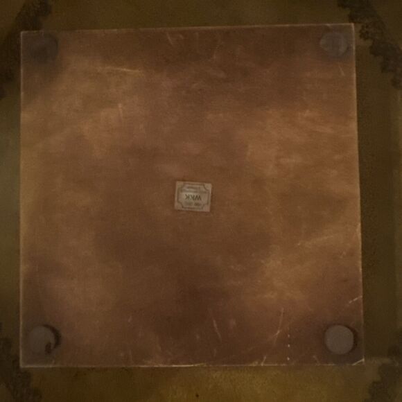 Mid Modern Century Dark Wood Gold Brass Solid Wood Cube Flat Maze Taiwan - Picture 5 of 9